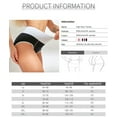 thumbnail image 4 of Women's High Waisted Cotton Underwear Soft Breathable Panties Stretch Briefs Regular & Plus Size 3 Pack, 4 of 6