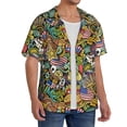 thumbnail image 2 of KLL USA 1 Print Men's Shirt Short Sleeve Button Down Summer Cuba Beach Shirts- 4X-Large, 2 of 5