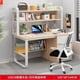 thumbnail image 1 of Workbench Computer Office Desks Study Table Bedroom Write Office Desks Shelf Secretaire Biurka Komputerowe Home FurnitureQF50OD My Lux Decor Round, 1 of 24
