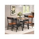 thumbnail image 1 of 5-piece dining mesa set para 4 - kitchen mesa y sillas set con heavy-duty metal frame y cushioned asientos, space-saving dinette muebles para small space apartments, 1 of 8