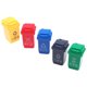 thumbnail image 2 of Cas de basura en miniatura de 5 piezas mini botes de basura mini modelos de basura de casa decoraciones de mesa de arena, 2 of 5