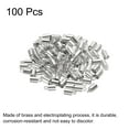 thumbnail image 3 of 100Pcs Cord End Caps 4mm End Cap Barrel Beads Kumihimo End Caps Brass for Jewelry Making 4.5mm Length Silver, 3 of 5