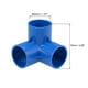 thumbnail image 2 of Conector de tubería en ángulo de 3 vías, grado de muebles, accesorios de esquina en tamaño de 1-1/4 pulgadas, azul, 2 of 3