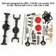thumbnail image 2 of Fosa RC Accessories,Metal Upgrade Part Kit Fit for WPL 1/16 B14 B24 B26 C14 C24 RC Car Modification, RC Car Parts, 2 of 7