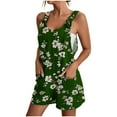 thumbnail image 2 of Aueoeo Jumpsuits for Women Shorts Summer Casual Sleeveless Romper Loose Strap Shorts Overalls Jumpsuit with Pockets 2024 Clothes On Clearance, 2 of 5