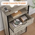 thumbnail image 4 of Zzistar Storage Cabinet with Barn Door and Drawer, Wood Farmhouse Buffet Cabinet Freestanding Sideboard with Shelf, 4 of 11