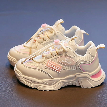 

Cathalem Shoes Girls Size 1 Fashion Spring Summer Children Sports Shoes Girls Thick Sole Non Slip Mesh Breathable And Comfortable Shoes Red 10 Years