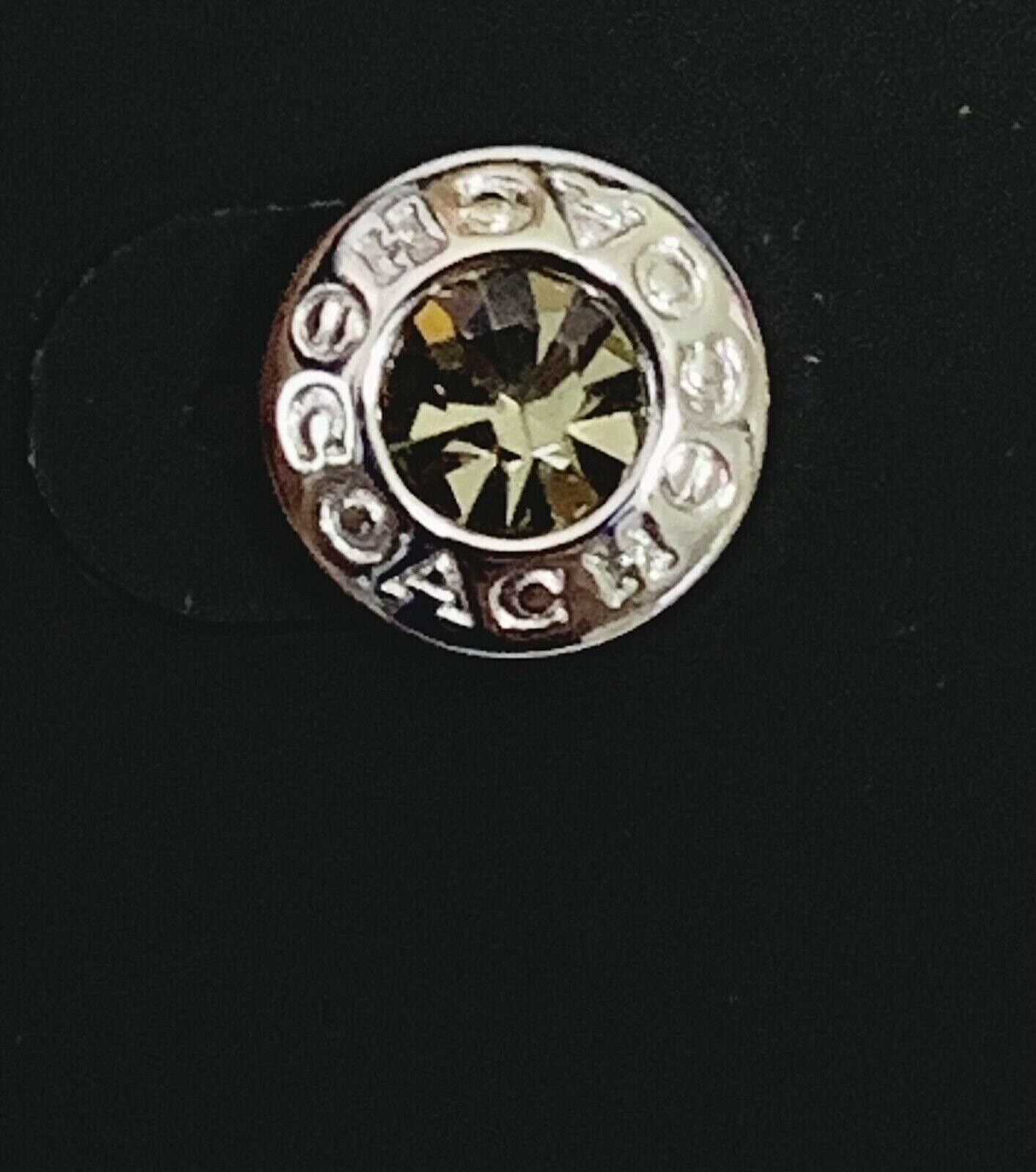 Coach open circle stone strand earrings deals
