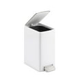 thumbnail image 2 of Kohler 6 Liter Stainless Steel Step Trash Bin White (Pack of 2), 2 of 5