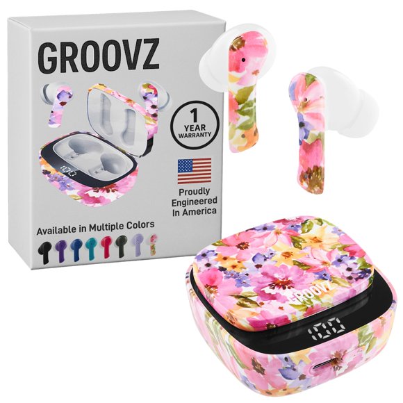 Auriculares True Wireless Bluetooth IPx4 27H Floral Groovz