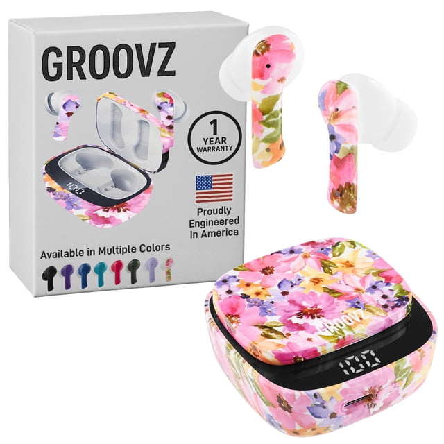 Auriculares True Wireless Bluetooth IPx4 27H Floral Groovz