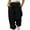 Black, variant on Womens Cinch Bottom Sweatpants with Pockets Athletic Jogger Pants Baggy Lounge Workout Active