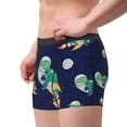 thumbnail image 4 of Disketp Astronaut Dinosaur And Space Men'S Boxer Briefs,Soft And Breathable Cotton Underwear With Comfortflex Waistband, 4 of 9