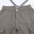 thumbnail image 5 of Pantalones de campana Jean para mujer Gibobby retro de cintura alta gris L, 5 of 5