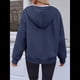 thumbnail image 4 of Sudadera con Capucha para Mujer, Sudadera con Cremallera, Moda de Otoño, Chaquetas de Larga, Ropa de Invierno, Conjuntos Marina XL, 4 of 8