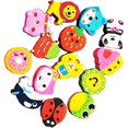 thumbnail image 3 of 28 pcs Mixed Cartoon Stripes Colored Wood Pencils with Fruit Animal Top Pencil Sharpener, 3 of 5