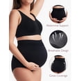 thumbnail image 2 of Ropa interior de cintura alta para maternidad Momcozy, soporte para el embarazo, paquete de 5, 2 of 7