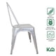 thumbnail image 2 of Silla Tolix Blanco Metal 2 Pzas Comedor Restaurante Exterior gris, 2 of 7