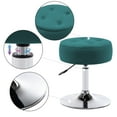 thumbnail image 4 of Duhome Vanity Stool Makeup Vanity Chair Round Ottoman Footstool for Living Room Bedroom Adjustable Small Entyway Bench Swivel, Atrovirens, 4 of 8
