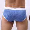 thumbnail image 3 of Ketyyh-chn99 Mens Briefs Underwear Men's Fashion Briefs Comfort Flex Fit Ultra Soft Cotton Stretch Boxer Briefs Blue,XL, 3 of 4