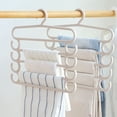 thumbnail image 2 of Perchero multifuncional para pantalones, para el hogar, ahorra espacio, de varias capas, para armario de pantalones, pinzas para ropa de 5 capas, 2 of 3