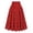 Red, variant on Midi Skirts for Women Elastic High Waisted A Line Flowy Pleated Skirt Business Casual Elegant Vintage Skirts (Black, XXL)