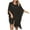 Black, variant on MIUOWANP Sunscreen Loose Perspective Casual Bikini Swimsuit Beach Smock Womens Bathing Suit Cover Ups Button Tassels Bikini Swimsuit Coverup Beach Loose Dress Shirt