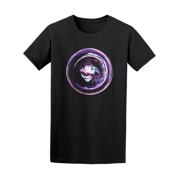 Abstract Galaxy Glass Sphere Graphic Tee - Image by Shutterstock