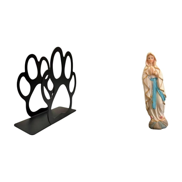Servilletero de hierro,Soporte para servilletas con forma de pata,color negro,Estatua de Lutero,Colección religiosa de estatuas de la Virgen María,Figura de resina y la Dama de Lutero