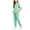 R100 Mint Green, variant on Ruiwill Girls Outfit Set Crew Neck Short Sleeve Solid Color Tops With Pants Set Summer Dailywear Casual Lightweight Girls Clothes Set Size 6-7 Years Army Green