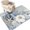 Gray-Blue, variant on Coastal Fall Area Rugs 4'x6', Washable Small Throw Rugs for Office Bathroom, Thanksgiving Blue Pumpkins Starfish Coral Indoor Outdoor Rug Non-Slip Low Pile Carpet Runner Reversible Floor Mats