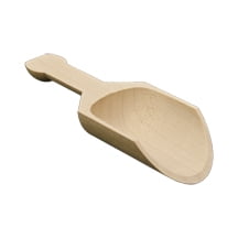 1 Pc Wood Scoops 4-1/4" long x 1-1/2" wide These are also great for bath salts.