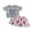 Pink, variant on BemeyourBBs Kids Toddler Baby Girl Baseball Outfit Infant Baby Girls Summer Clothes Cute Bowknot Embroidery Short Sleeve T Shirt Tops Tulle Tutu Skirt Set 2Pcs Toddler Baby Girl Summer Outfit