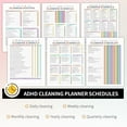 thumbnail image 6 of ADHD Cleaning Planner for Adults Women, ADHD Cleaning and Organizing Planner, Daily, Weekly and Monthly Household Cleaning Schedule and Checklist, 12-Month Chore Chart Notebook, 11" x 8.5", Black, 6 of 8