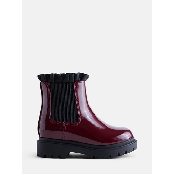 Wonder Nation Toddler Girls Ruffle Chelsea Boots