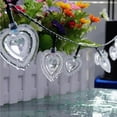 thumbnail image 5 of Solar Heart Shaped String Lights 20FT 30LED Clear Love Heart Fairy String Valentine Day Decoration Fairy Lights for Home Garden Christmas Valentine's Day Wedding Party, 5 of 8