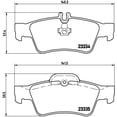 thumbnail image 2 of BALATAS BAJOS METALES CL500 2003 al 2006 MERCEDES-BENZ 5.0L V8 Traseras BREMBO ., 2 of 5