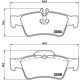 thumbnail image 2 of BALATAS BAJOS METALES S500 2003 al 2006 MERCEDES-BENZ 5.0L V8 Traseras BREMBO ., 2 of 5