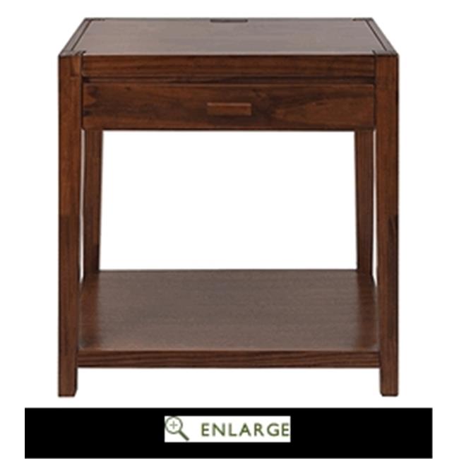 Casual Home 649 24 Notre Dame Night Stand With Usb Port 44 Warm Brown Walmart Canada