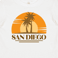 thumbnail image 4 of Inktastic San Diego California Retro Sunset Boys or Girls Baby T-Shirt, 4 of 5