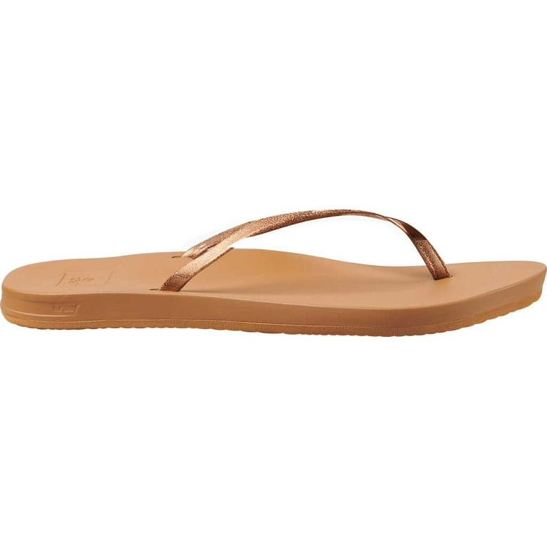 Reef skinny leather flip deals flops