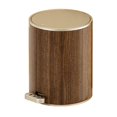 thumbnail image 1 of Trash Can Wood Pattern Waste Bin With Lid Sealed SlipResistant For Living Room Bedroom Kitchen Office, 1 of 5