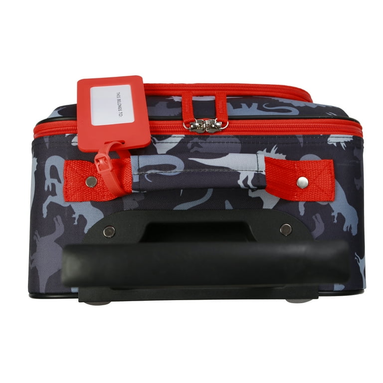 CRCKT 4 Piece 18 inch Soft Side Carry on Kids Luggage Set Dinosaur Walmart