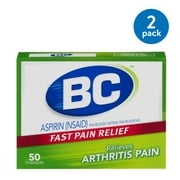 (2 pack) (2 Pack) BC Arthritis Strength Powder, 50 Ct