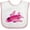 White and Pink, variant on Inktastic Girls Pink Airplane Pilot Girls Baby Bib