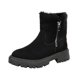 thumbnail image 1 of Zapatos de mujer grandes, de invierno, nuevos, cálidos, con cremallera, botas de nieve, zapatillas para correr, botas vaqueras., 1 of 6