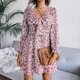 thumbnail image 4 of Vestido Plisado de Gasa Con Cuello en V Y Cintura de Otoño E Invierno Para Mujer Odeerbi  ODB115817, 4 of 4