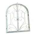thumbnail image 3 of FashionCha Arched Window Wall Decor Metal Scroll Wall Decor Retro Farmhouse Rustic for Yard White, 3 of 9
