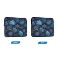 thumbnail image 2 of Quilted Laptop Sleeve for 13-16 Inch Laptops Protective Laptop Case Cover Lightweight Travel & Office Essentials Blue Leaves and Snowflakes, 2 of 8