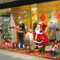 thumbnail image 1 of Large Christmas Window Stickers Wall Decals Removable Xmas House Shop Art Decor, 1 of 5